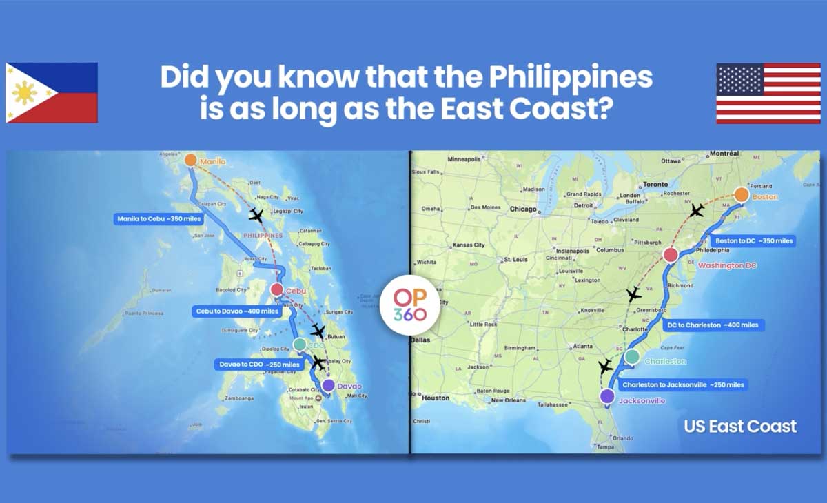 The Philippines Geographic Scale